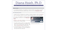 Desktop Screenshot of dianahsieh.com